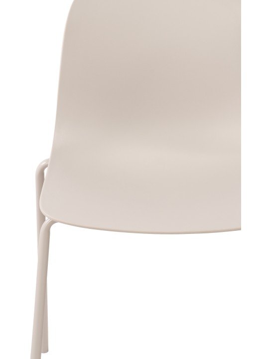 Lot de 2 chaises Hardin, gris clair Lot de 2 chaises Hardin, gris clair