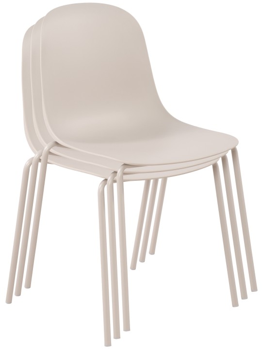 Lot de 2 chaises Hardin, gris clair Lot de 2 chaises Hardin, gris clair