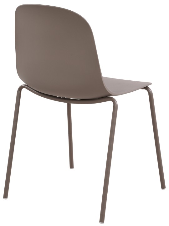 Lot de 2 chaises Hardin, taupe