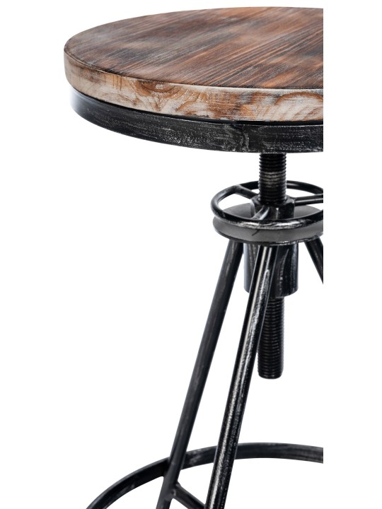 Lot de 2 tabourets de bar Karla, argent