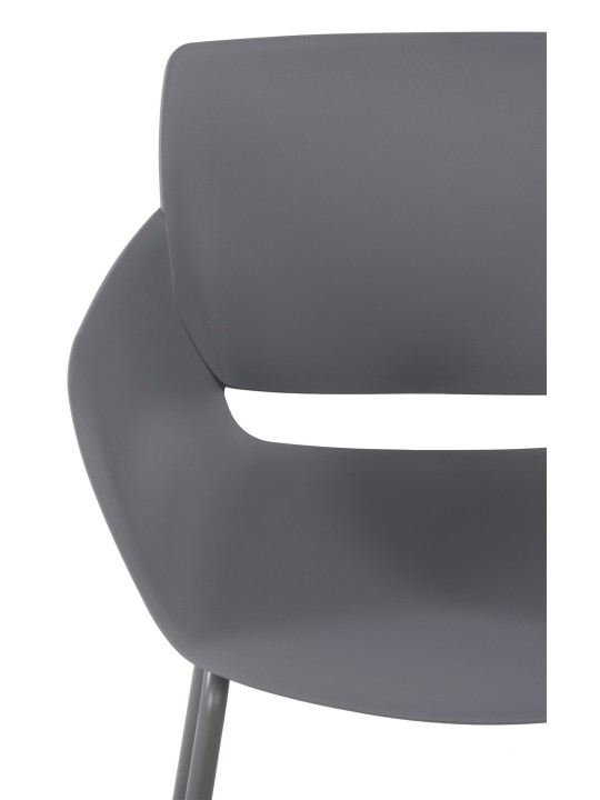 Lot de 2 chaises Alpena, gris foncé Lot de 2 chaises Alpena, gris foncé