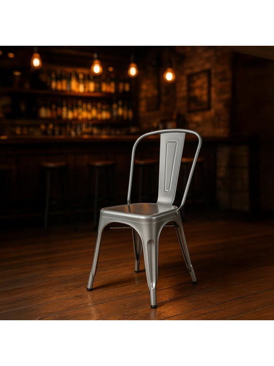 Ensemble de 4 chaises Benedikt, argent