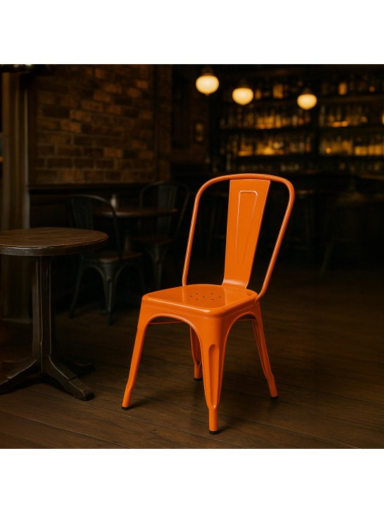 Ensemble de 4 chaises Benedikt, orange