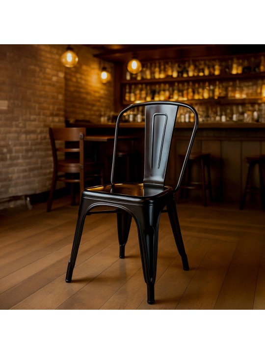 Ensemble de 4 chaises Benedikt, noir Ensemble de 4 chaises Benedikt, noir