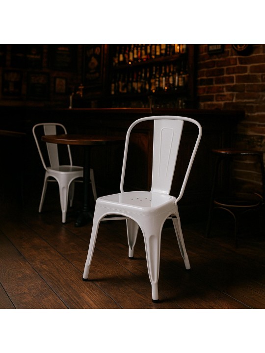 Ensemble de 4 chaises Benedikt, blanc