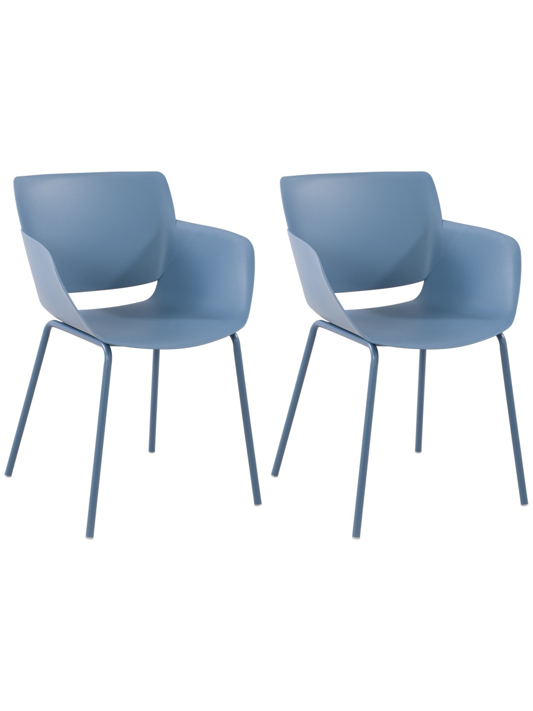 Lot de 2 chaises Alpena, bleu