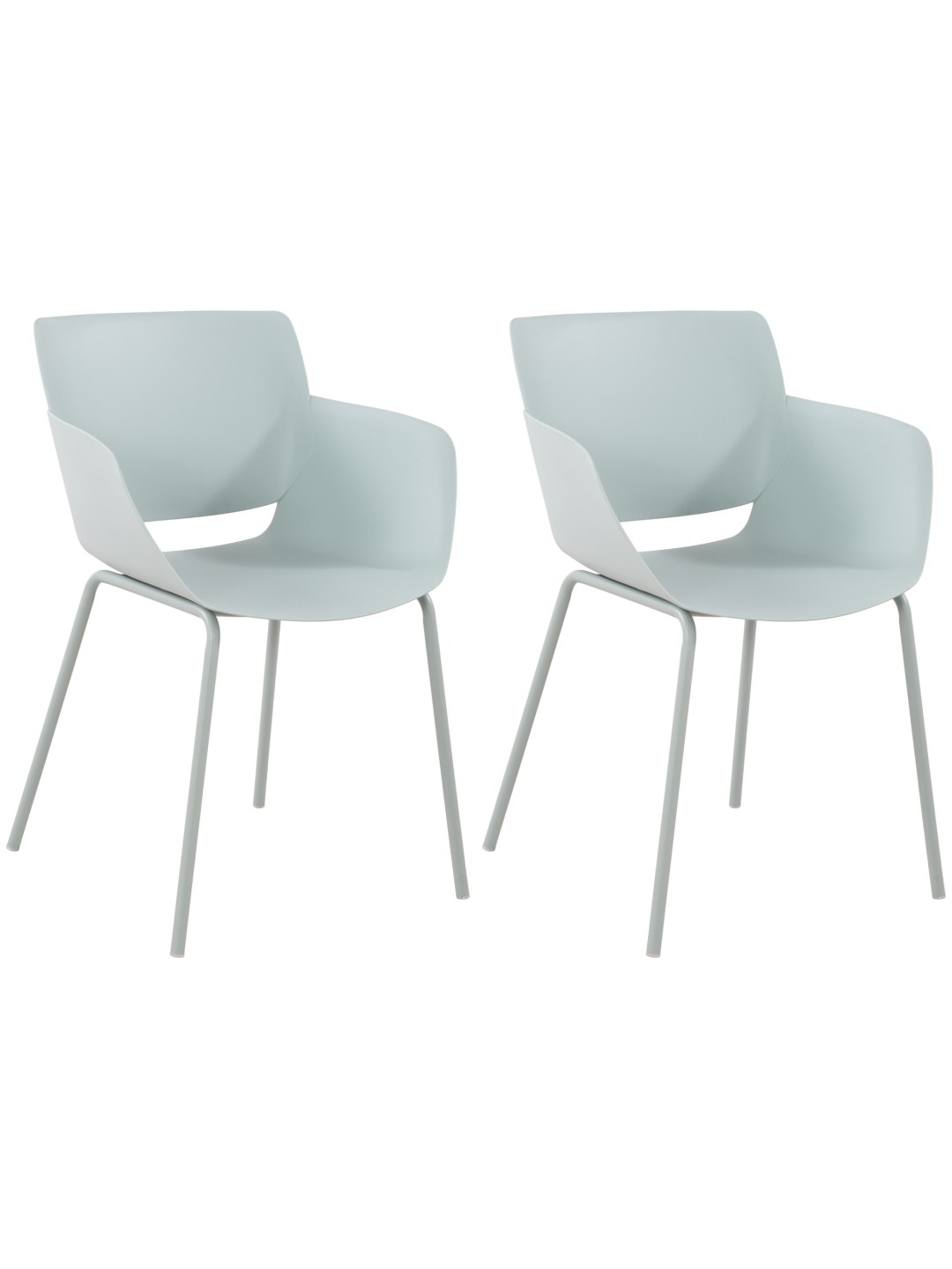 Lot de 2 chaises Alpena, turquoise