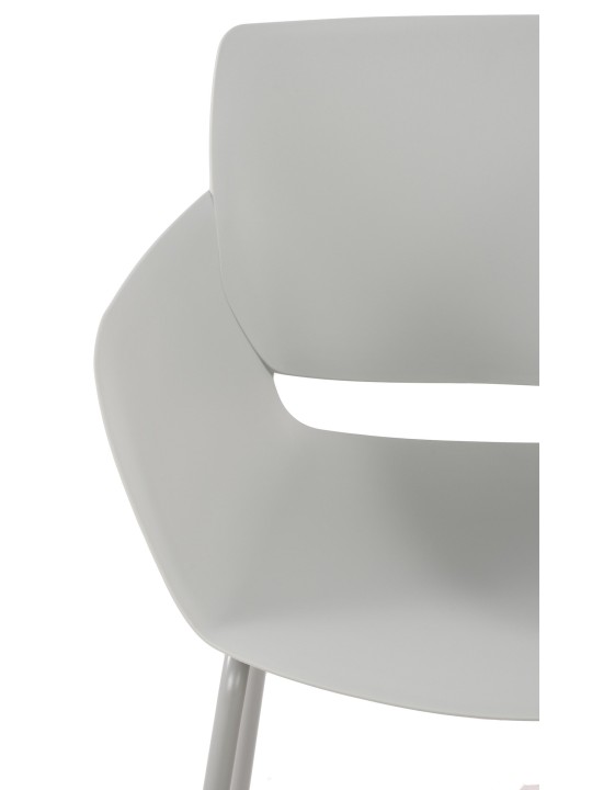 Lot de 2 chaises Alpena, gris clair