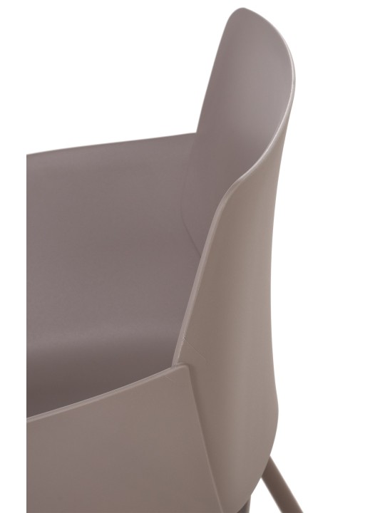 Lot de 2 chaises Alpena, taupe