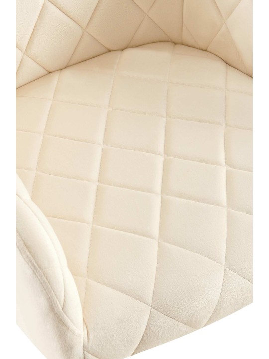 Chaise de salle à manger Monett velours G, crème Chaise de salle à manger Monett velours G, crème
