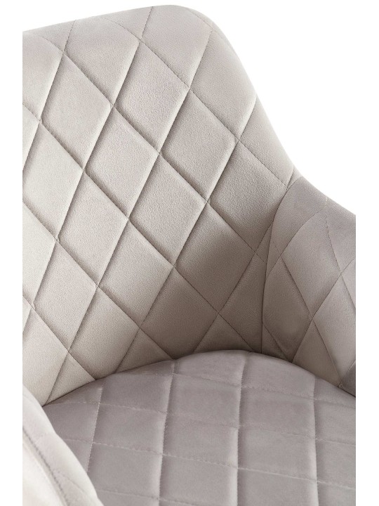 Lot de 2 chaises de salle à manger Monett velours B, gris Lot de 2 chaises de salle à manger Monett velours B, gris