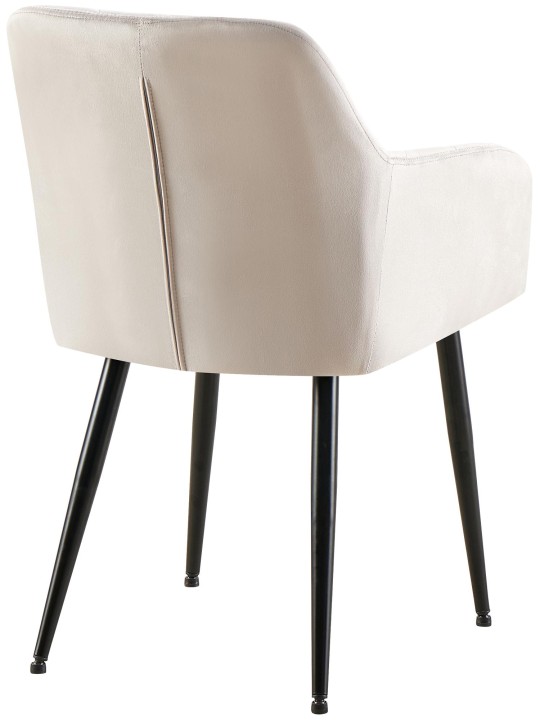 Lot de 2 chaises de salle à manger Monett velours B, gris Lot de 2 chaises de salle à manger Monett velours B, gris