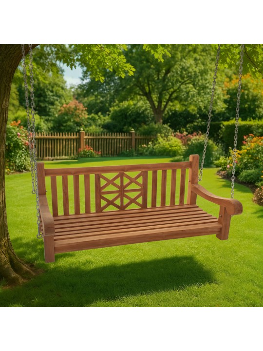 Banc balançoire Farm 150 cm, teck