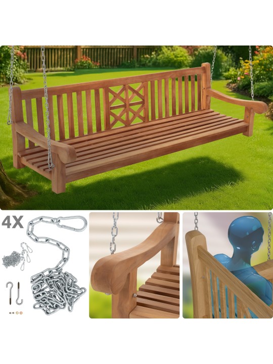 Banc balançoire Farm 220 cm, teck Banc balançoire Farm 220 cm, teck