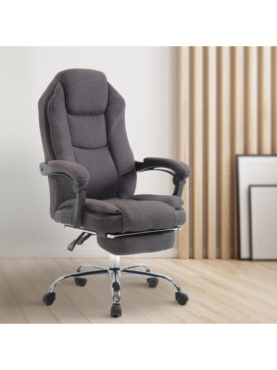 Chaise de bureau Castle en tissu, gris foncé Chaise de bureau Castle en tissu, gris foncé