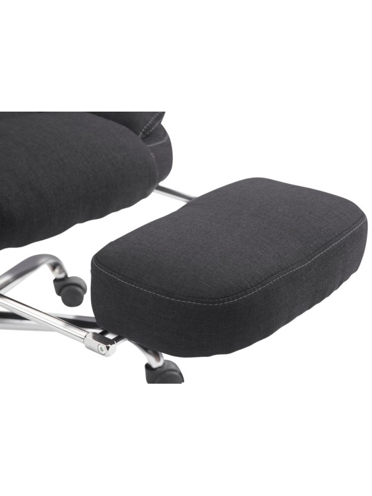 Chaise de bureau Castle en tissu, noir