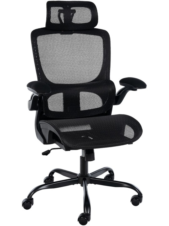 Chaise de bureau Kaylee, noir