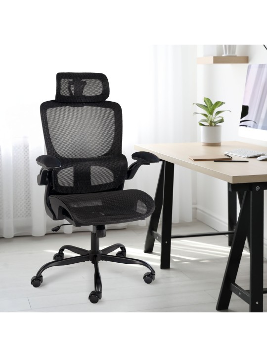 Chaise de bureau Kaylee, noir