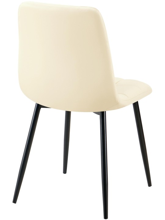 Chaise de salle à manger Antibes simili cuir, crème Chaise de salle à manger Antibes simili cuir, crème