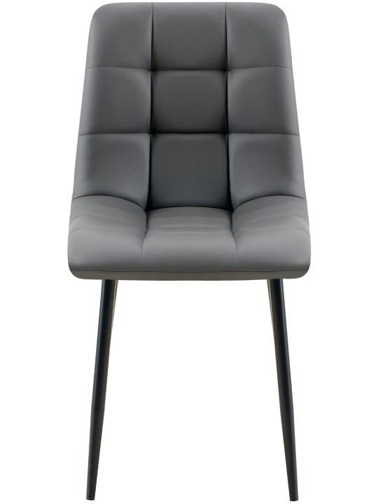 Chaise de salle à manger Antibes simili cuir, gris foncé Chaise de salle à manger Antibes simili cuir, gris foncé