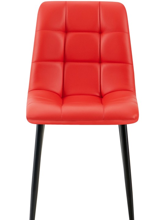 Chaise de salle à manger Antibes simili cuir, rouge Chaise de salle à manger Antibes simili cuir, rouge