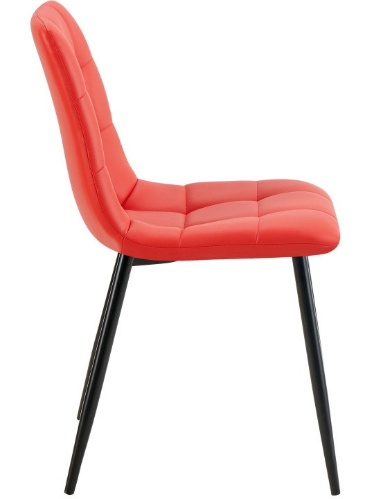 Chaise de salle à manger Antibes simili cuir, rouge Chaise de salle à manger Antibes simili cuir, rouge