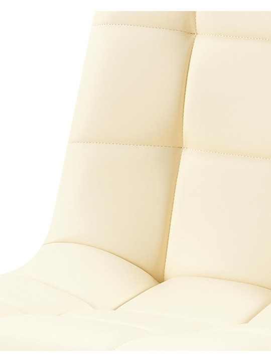 Chaise de salle à manger Antibes simili cuir, crème Chaise de salle à manger Antibes simili cuir, crème