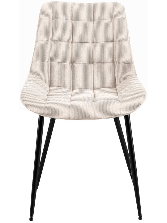 Chaise de salle à manger Sardna Cord, crème Chaise de salle à manger Sardna Cord, crème
