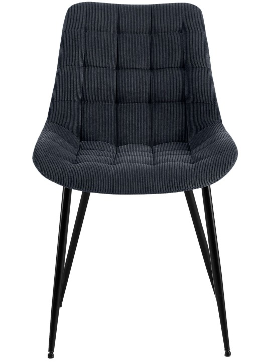 Chaise de salle à manger Sardna Cord, noir Chaise de salle à manger Sardna Cord, noir