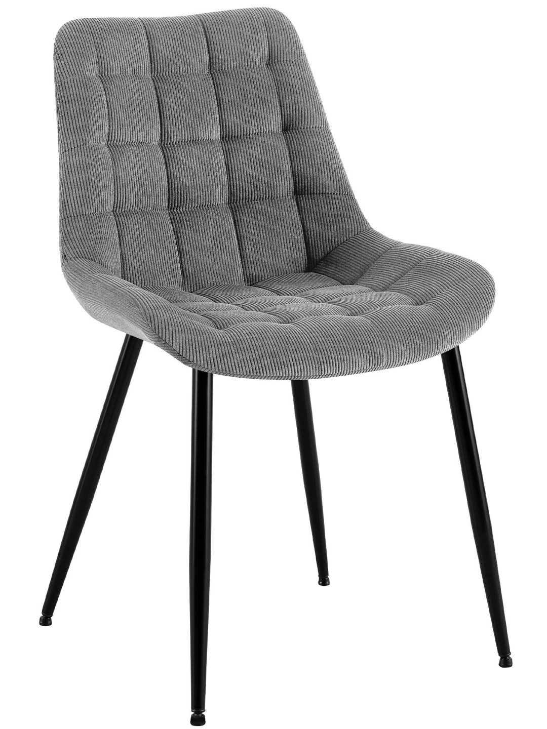 Chaise de salle à manger Sardna Cord, gris