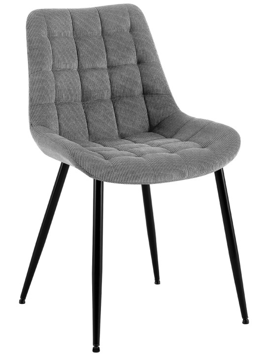Chaise de salle à manger Sardna Cord, gris Chaise de salle à manger Sardna Cord, gris