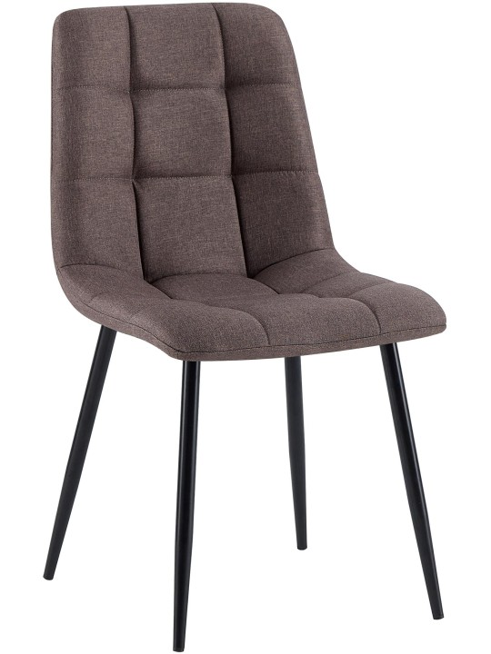 Chaise de salle à manger tissu Antibes, brun Chaise de salle à manger tissu Antibes, brun