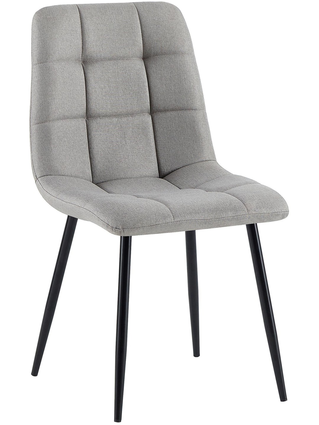 Chaise de salle à manger tissu Antibes, gris clair