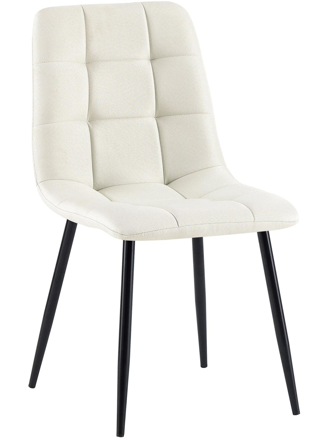 Chaise de salle à manger tissu Antibes, crème