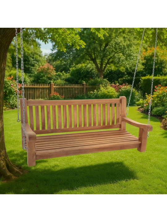 Banc à bascule Joyce 150 cm, teck