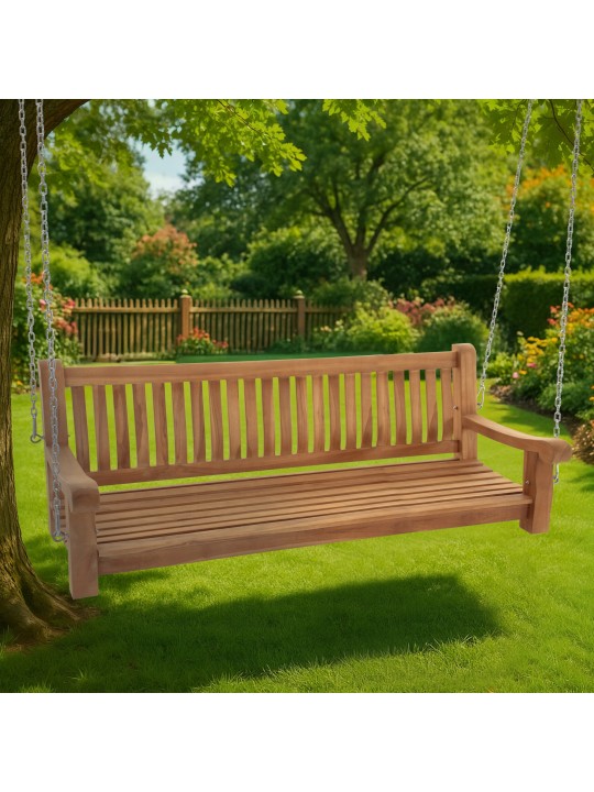 Banc à bascule Joyce 180 cm, teck