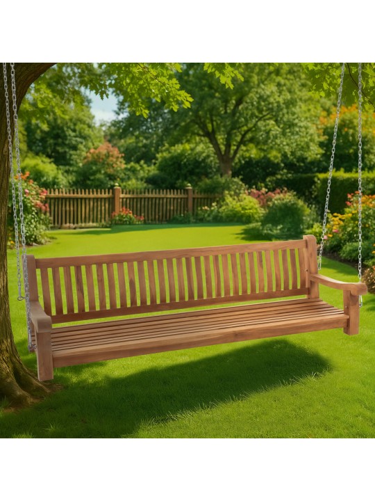 Banc à bascule Joyce 220 cm, teck