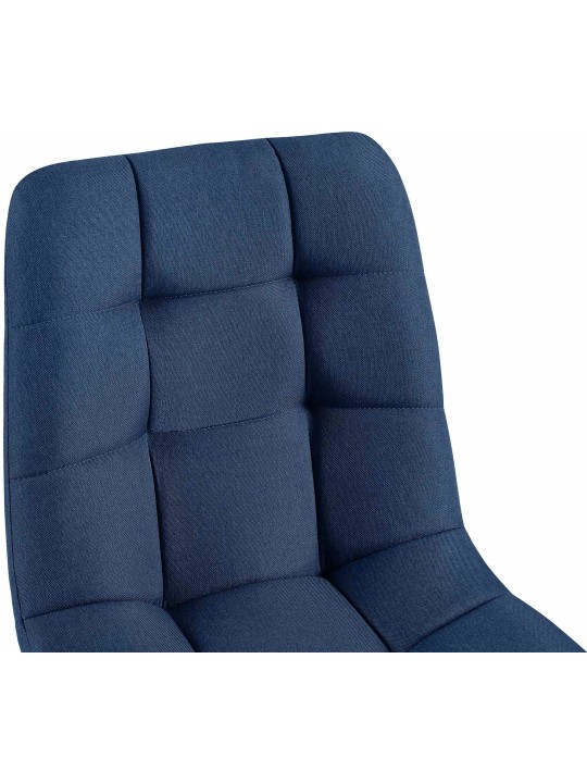 Lot de 4 chaises de salle à manger tissu Antibes, bleu