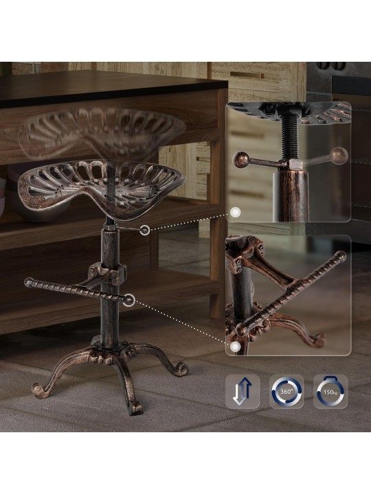 Tabouret de bar Butch, bronze Tabouret de bar Butch, bronze