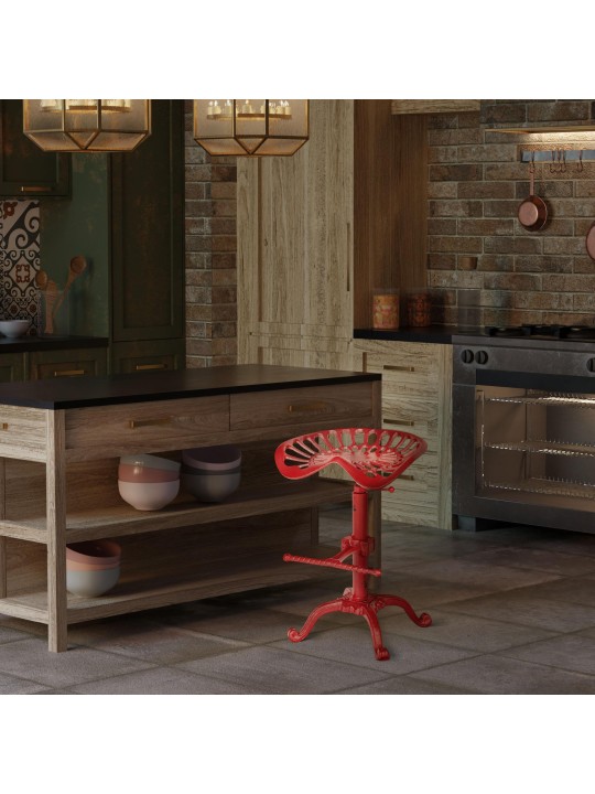 Tabouret de bar Butch, rouge