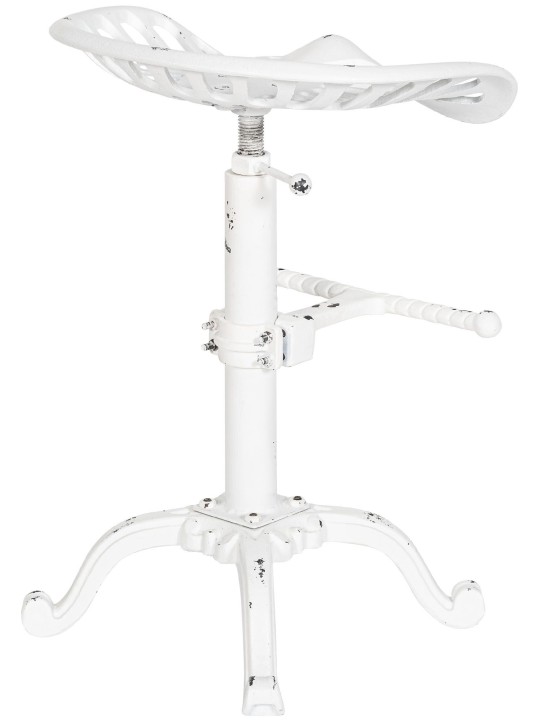 Lot de 2 tabourets de bar Butch, blanc antique Lot de 2 tabourets de bar Butch, blanc antique