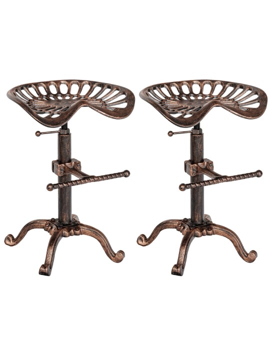 Lot de 2 tabourets de bar Butch, bronze Lot de 2 tabourets de bar Butch, bronze
