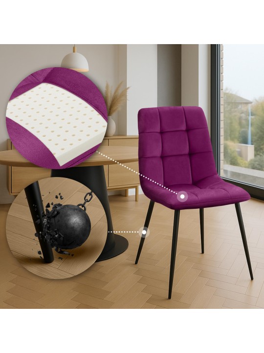 Chaise de salle à manger Antibes, lilas