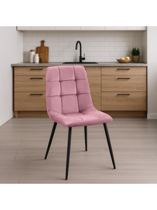 Chaise de salle à manger Antibes, rose Chaise de salle à manger Antibes, rose