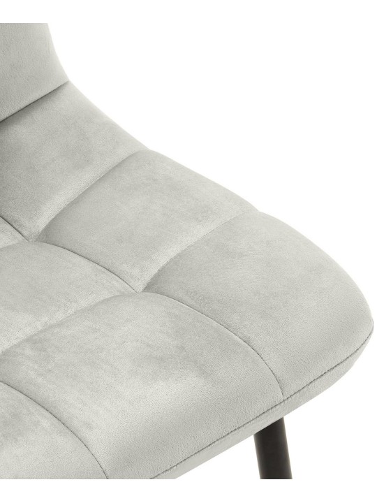 Ensemble de 4 chaises de salle à manger Antibes, gris