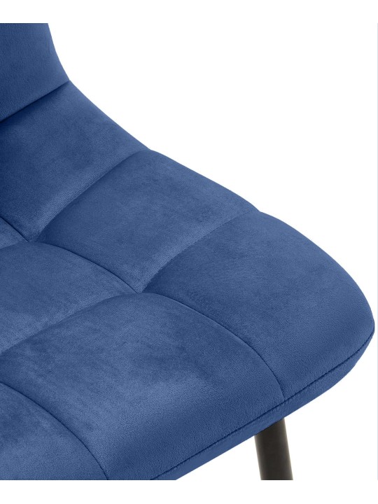 Ensemble de 4 chaises de salle à manger Antibes, bleu