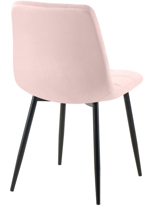 Ensemble de 4 chaises de salle à manger Antibes, rose