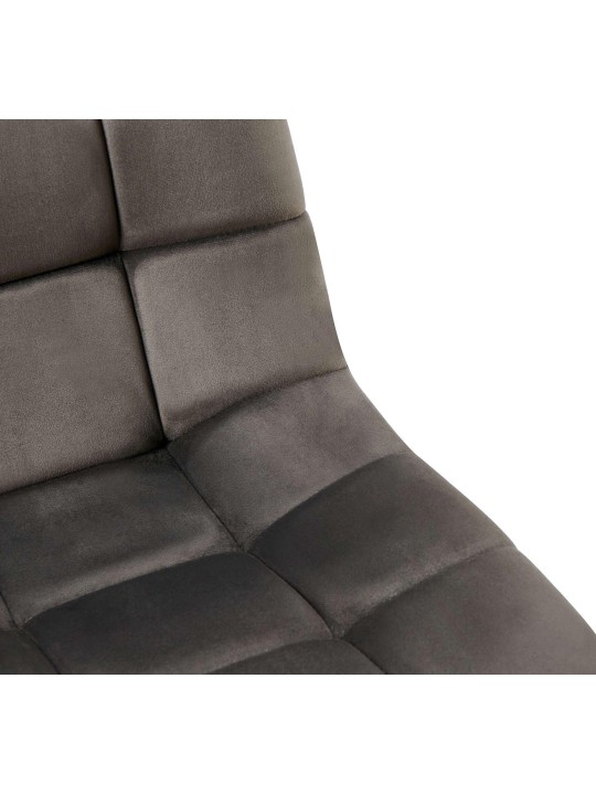 Ensemble de 4 chaises de salle à manger Antibes, anthracite