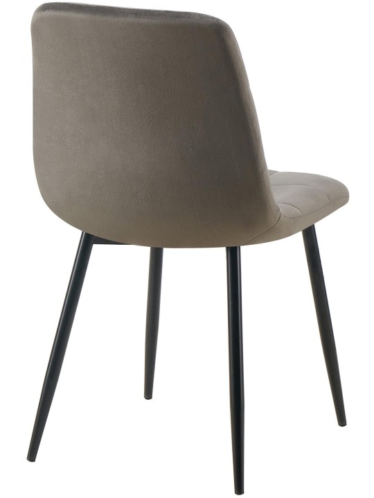 Ensemble de 4 chaises de salle à manger Antibes, anthracite