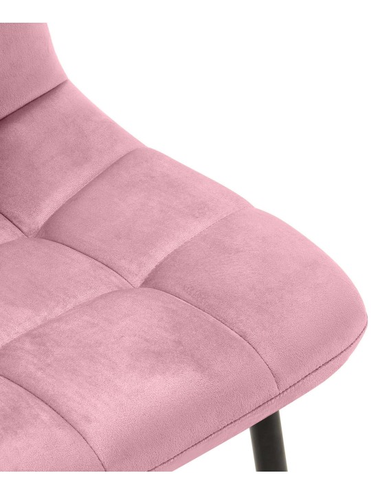 Ensemble de 4 chaises de salle à manger Antibes, rose